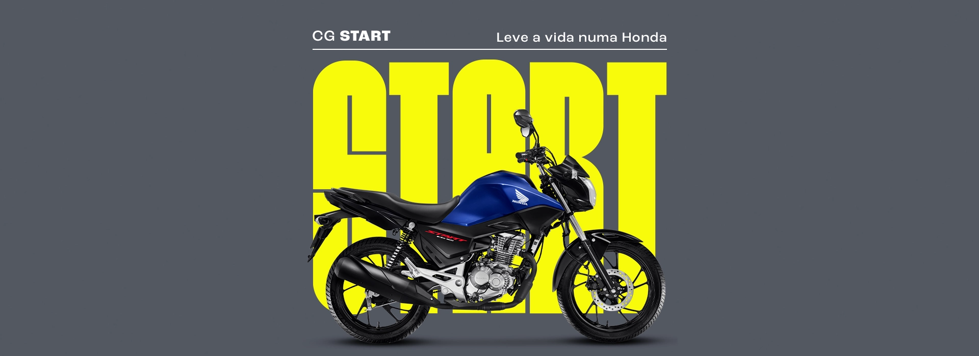 Honda CG START 160 vista lateral